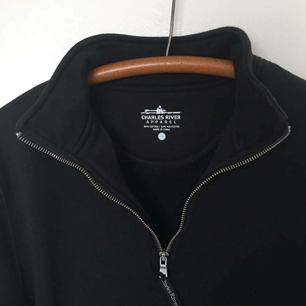 Charles River Apparel Black Concord Sweatshirt - Picture 7 of 8